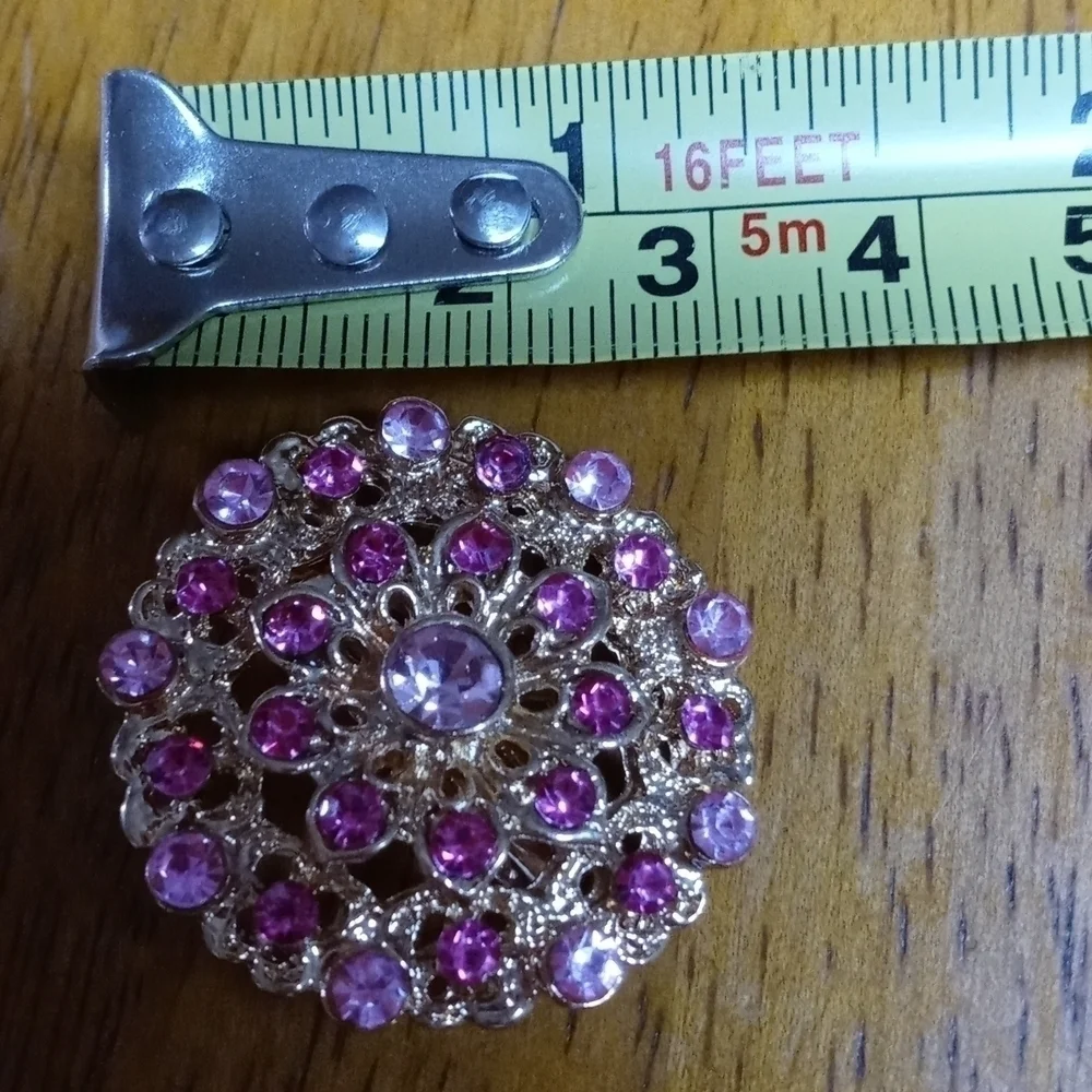 Pink brooch beautiful